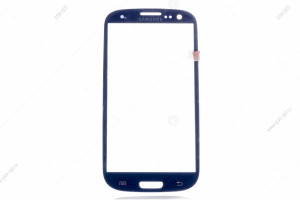 Стекло дисплея для переклейки для Samsung I9300 Galaxy S3 синий