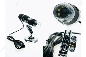 Микроскоп цифровой Magnifier (увеличение до 500x с подсветкой)