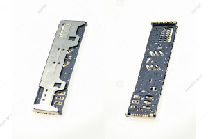 Разъем SIM+microSD для Fly FS401 Stratus 1 оригинал