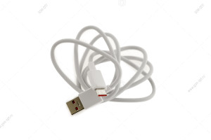 Кабель USB - Type-C для Xiaomi, 1м, 5A, 65W, Turbo Charge (розовый коннектор) orig.c, белый