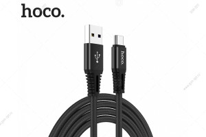 Кабель USB Hoco X22 Quick Charging Type-C 5A, быстрая зарядка,, 1м, черный