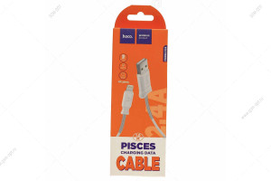 Кабель USB Hoco X24 Pisces Lightning для Apple 1м, белый