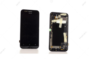 Дисплей для Asus ZenFone Go ZC451TG с тачскрином в рамке, черный