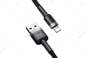 Кабель USB Baseus Cafule Lightning для Apple, 50см, черный-серый