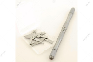 Нож-скальпель с набором лезвий Relife RL-101B двухсторонний