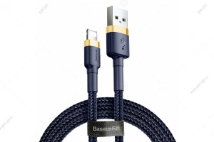 Кабель USB Baseus Cafule Lightning для Apple, 1м, синий-золото
