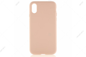 Силиконовый чехол Full Case для iPhone XS, розовый песок