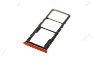 Слот SIM/ microSD-карт для Xiaomi Redmi 9C оранжевый