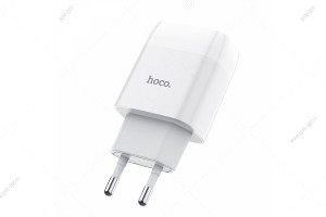 Сетевая зарядка USB Hoco C72A, Glorious, 2.1A, белый