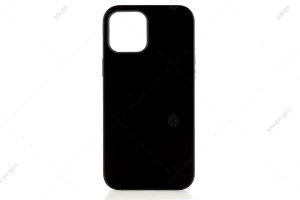 Чехол для iPhone 12 Pro Max Leather Case MagSafe, IC, кожаный с магнитом, черный