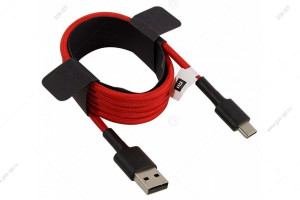 Кабель USB Xiaomi Type-C, SJX10ZM, плетеный, красный, оригинал