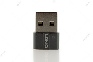 Переходник USB OTG (M) - Type-C (F), LDNIO, серый
