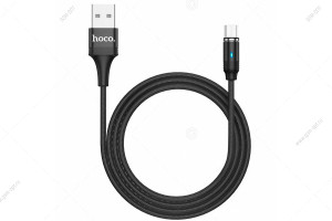 Кабель USB Hoco U76 Micro-USB для Android, 1.2м, магнитный, черный