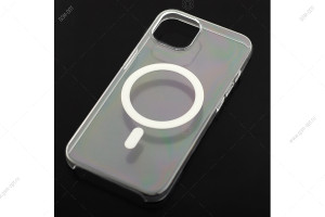 Чехол MagSafe для iPhone 13, пластиковый, прозрачный