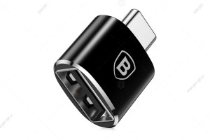 Адаптер переходник Baseus Mini, Type-C на USB, черный