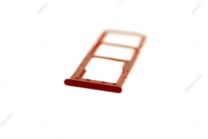 Слот SIM/ microSD-карт для Samsung Galaxy A10 (A105F) красный