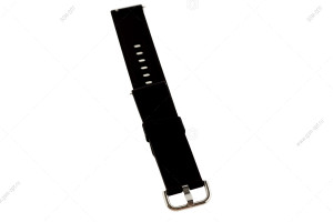 Ремешок силиконовый для часов Silicone Band 22mm универсальный, на пряжке, #01 черный