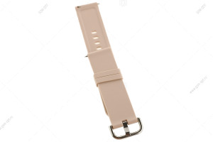 Ремешок силиконовый для часов Silicone Band 22mm универсальный, на пряжке, #04 розовый песок