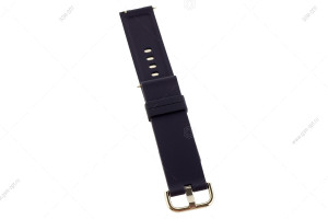 Ремешок силиконовый для часов Silicone Band 22mm универсальный, на пряжке, #05 темно-синий