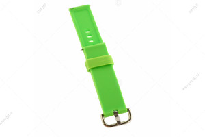 Ремешок силиконовый для часов Silicone Band 22mm универсальный, на пряжке, #08 зеленый