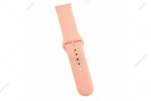 Ремешок силиконовый для часов Silicone Band iWatch 20мм дизайн Apple Watch, #11 розовый