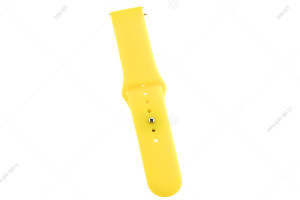 Ремешок силиконовый для часов Silicone Band iWatch 20мм дизайн Apple Watch, #03 желтый