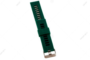 Ремешок силиконовый для часов		 Silicone Band V2, 22mm универсальный, на пряжке, #08 зеленый
