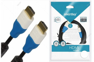 Кабель мультимедийный HDMI/ HDMI, Smartbuy K-332, 3.0м, ver.1.4b, чёрный