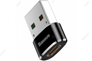 Адаптер переходник Baseus OTG, USB на Type-C, черный