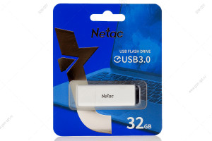 Флешка 32GB USB3.0, Netac U185, белый