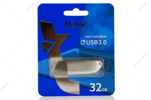 Флешка 32GB USB3.0, Netac U352, серебристый
