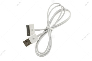 Кабель USB FaisON Plain для iPhone 4S, iPad 2, 30-pin, 1м, белый