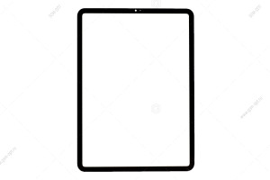 Стекло дисплея для переклейки для iPad Pro 11" (2018)/ iPad Pro 11" (2020) черный + OCA