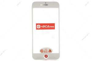Стекло дисплея для переклейки G+OCA Pro для iPhone 6S белый, в рамке + OCA