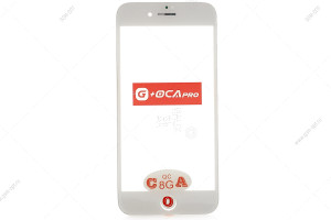 Стекло дисплея для переклейки G+OCA Pro для iPhone 8 белый, в рамке + OCA