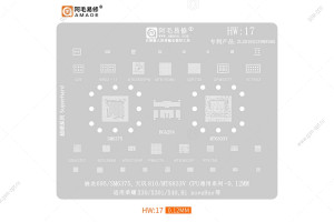 Трафарет Amaoe для Huawei HW17, SM6375/ MT6833V (T=0.12mm)