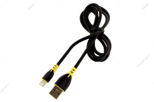 Кабель USB One Depot DP-S10 Lightning для Apple 1м, черный-желтый